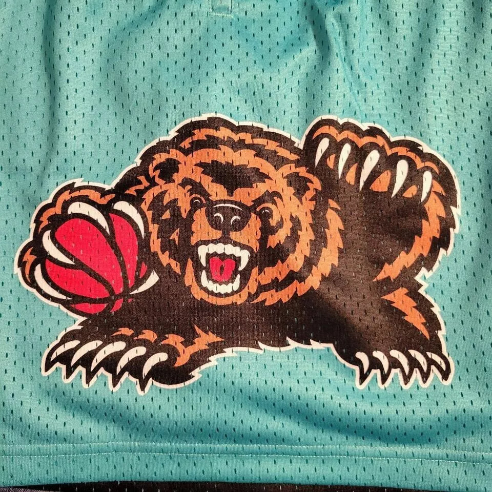 MNA-P45 (Mitchell and ness swingman shorts grizzlies 96-97 home teal) 82597391