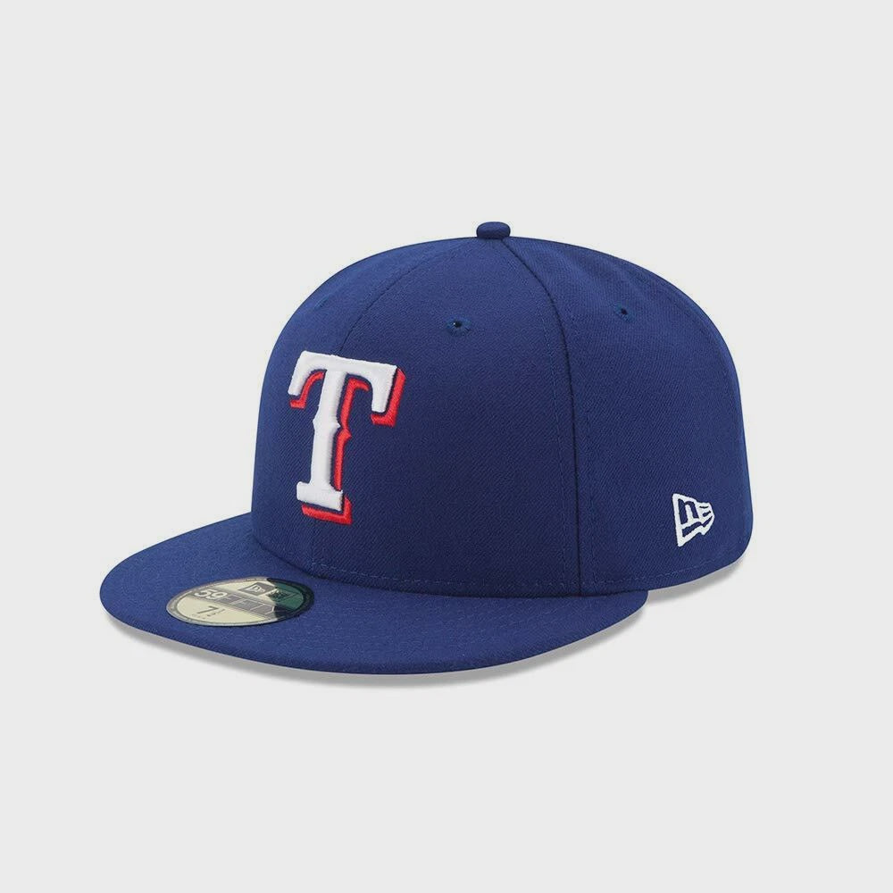 NEC-F66 (New era 5950 texas rangers authentic on-field game royal fitt ...
