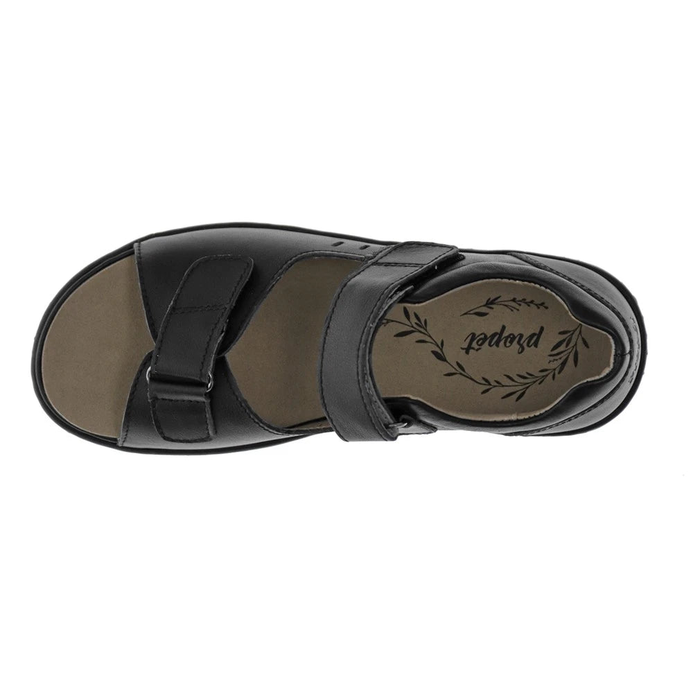 PR-F1 (Propet women's  gemma black 4E width sandal) 22699200