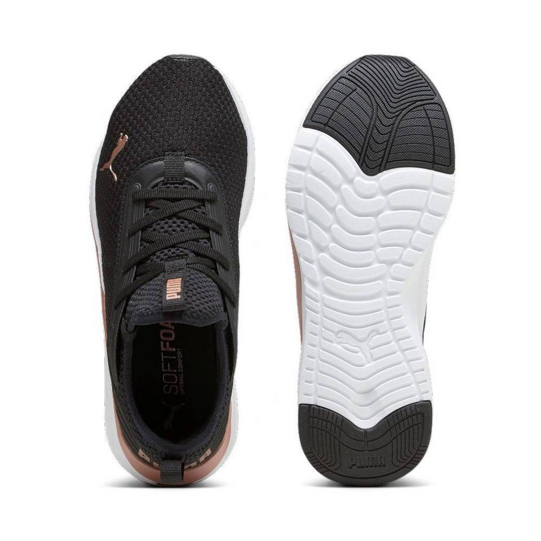 P-L44 (Puma softride ruby luxe running shoes black/rose gold) 82396500 PUMA