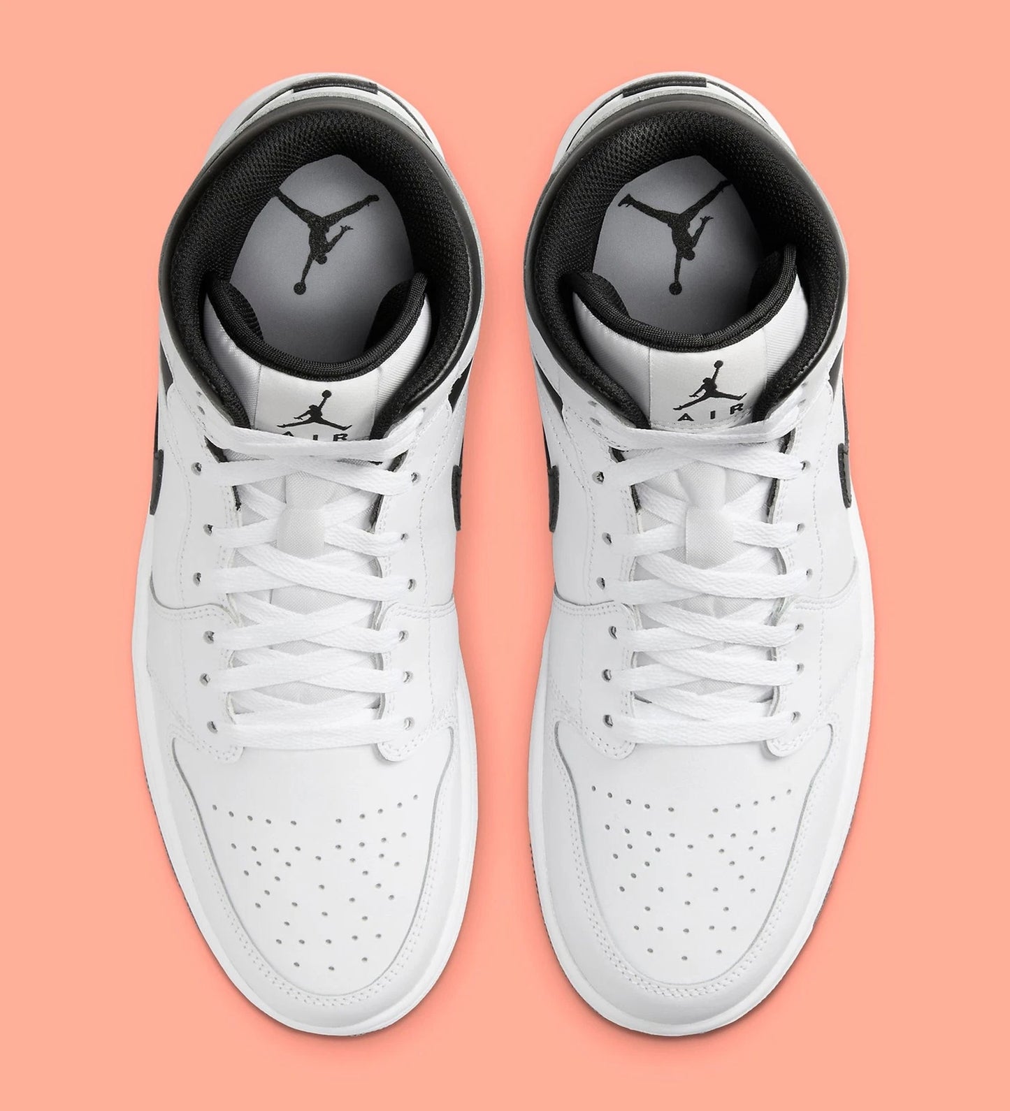 N-A140 (Nike air jordan 1 mid reverse panda white/black) 62693478