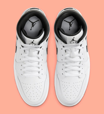 N-A140 (Nike air jordan 1 mid reverse panda white/black) 62693478
