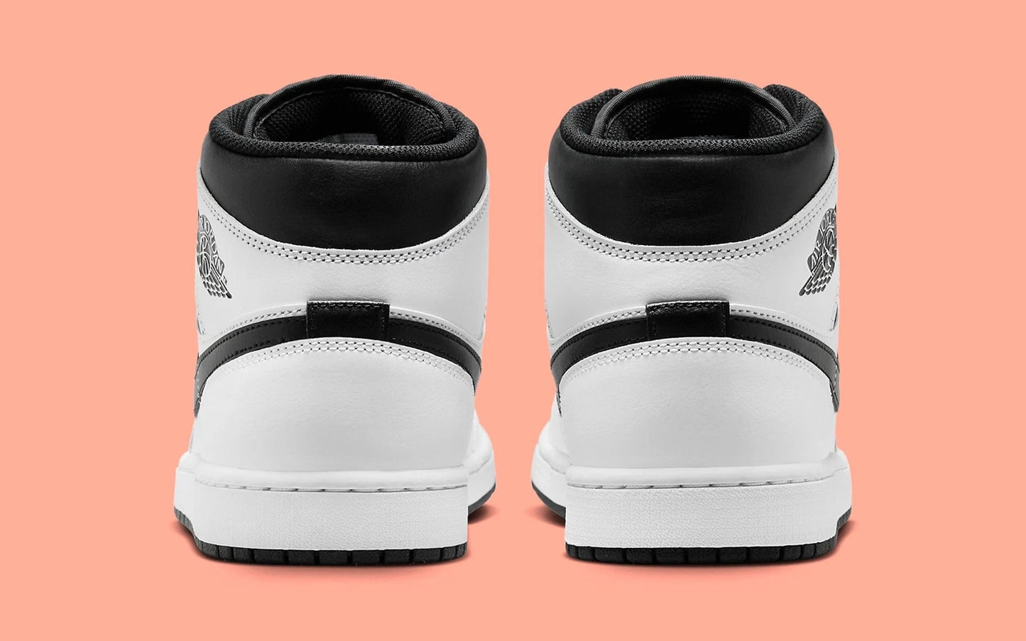 N-A140 (Nike air jordan 1 mid reverse panda white/black) 62693478