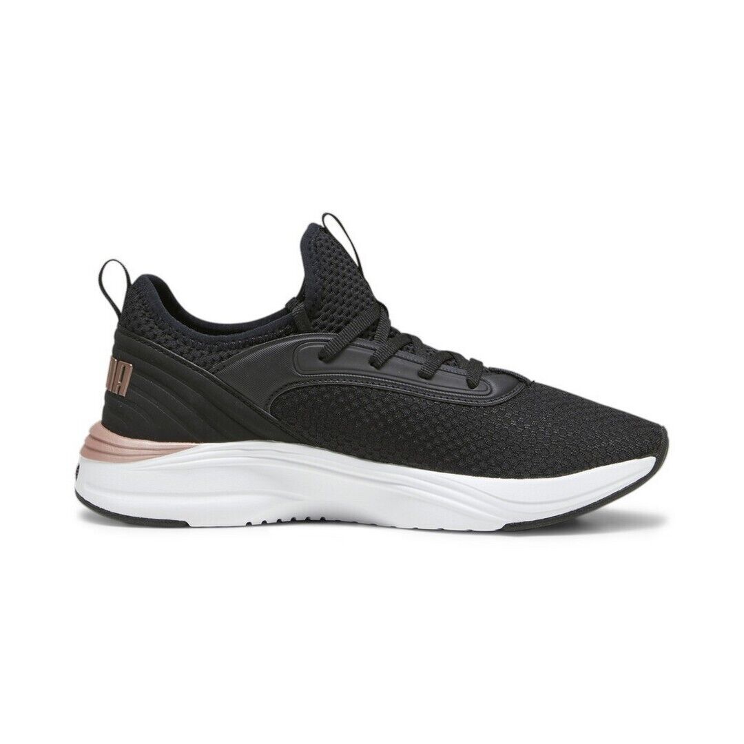 P-L44 (Puma softride ruby luxe running shoes black/rose gold) 82396500 PUMA