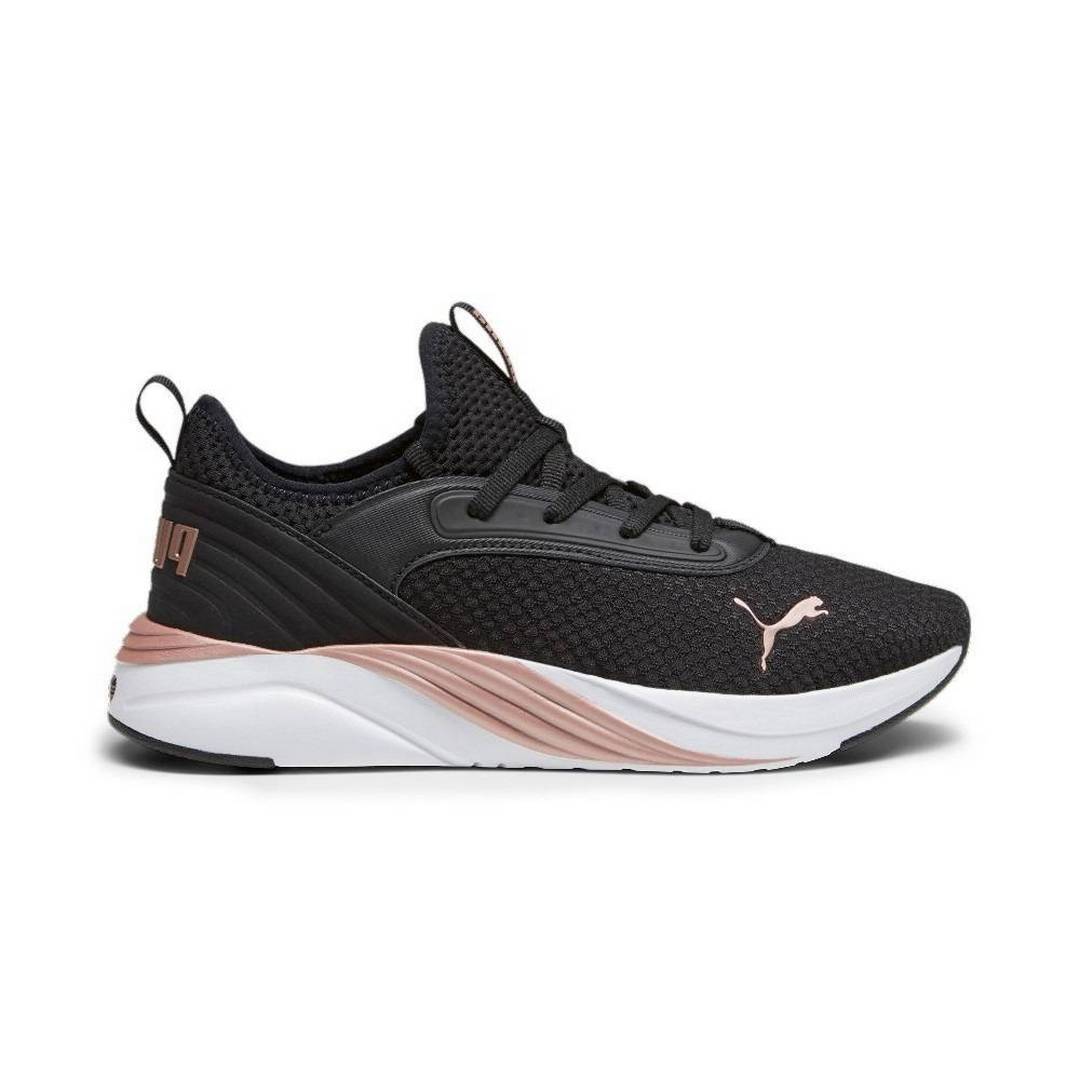 P-L44 (Puma softride ruby luxe running shoes black/rose gold) 82396500 PUMA