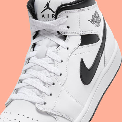 N-A140 (Nike air jordan 1 mid reverse panda white/black) 62693478