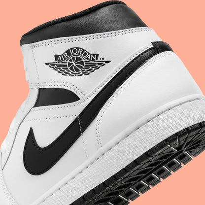 N-A140 (Nike air jordan 1 mid reverse panda white/black) 62693478