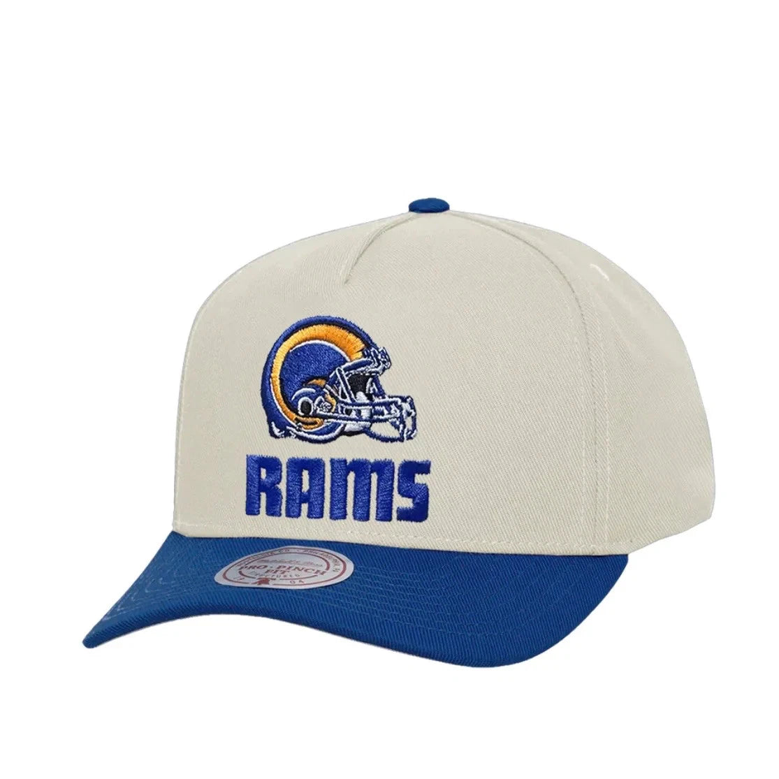 MNA-C52 (Mitchell & ness nfl st louis rams white & cream team colour pro pinch snapback white cream/blue osfm) 72692391