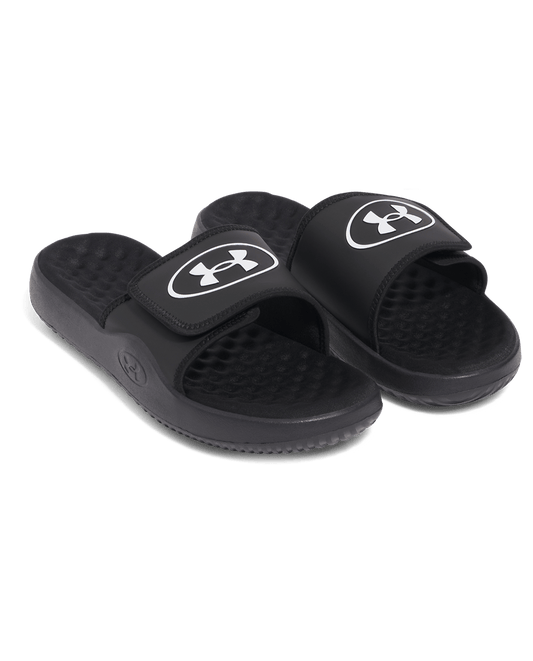 UA-T8 (Under armour mens ignite pro 8 slide black/galaxy black/white) 72693913
