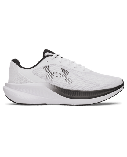 UA-Y8 (Under armour mens charged + chase running shoes white/black) 72695652