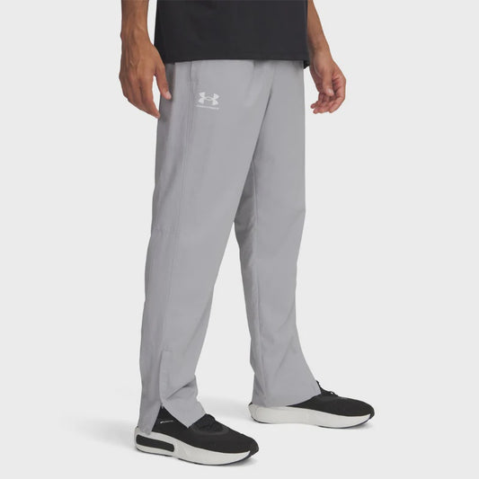UAA-B15 (Under armour mens rival woven windbreaker pants mod gray/white) 52594347