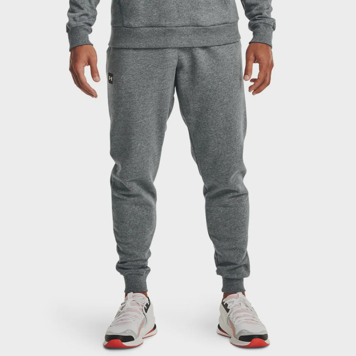 UAA-X5 (Men rival fleece jogger pitch gray/light heather/onyx white) 42293913