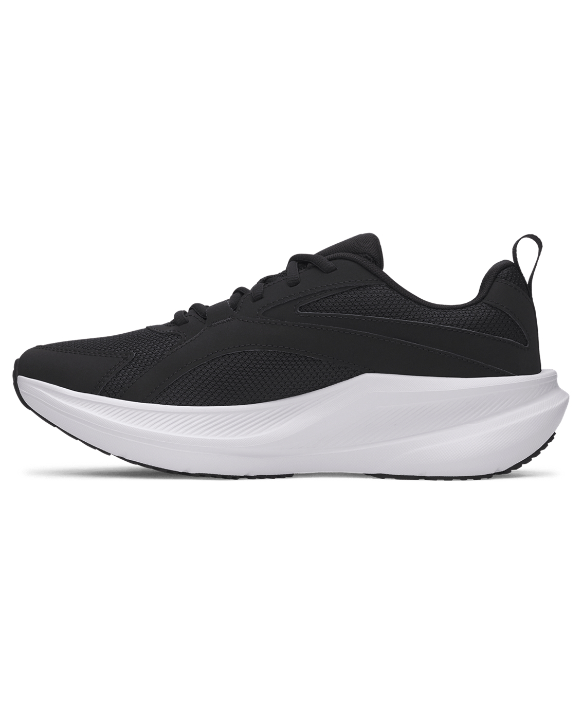 UA-V8 (Under armour charged + assert 11 running shoes black/white) 72695652