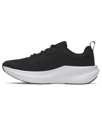 UA-V8 (Under armour charged + assert 11 running shoes black/white) 72695652