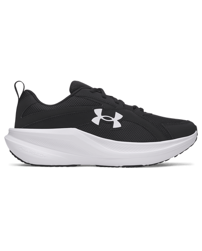 UA-V8 (Under armour charged + assert 11 running shoes black/white) 72695652