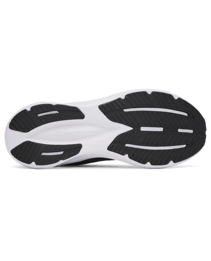 UA-V8 (Under armour charged + assert 11 running shoes black/white) 72695652