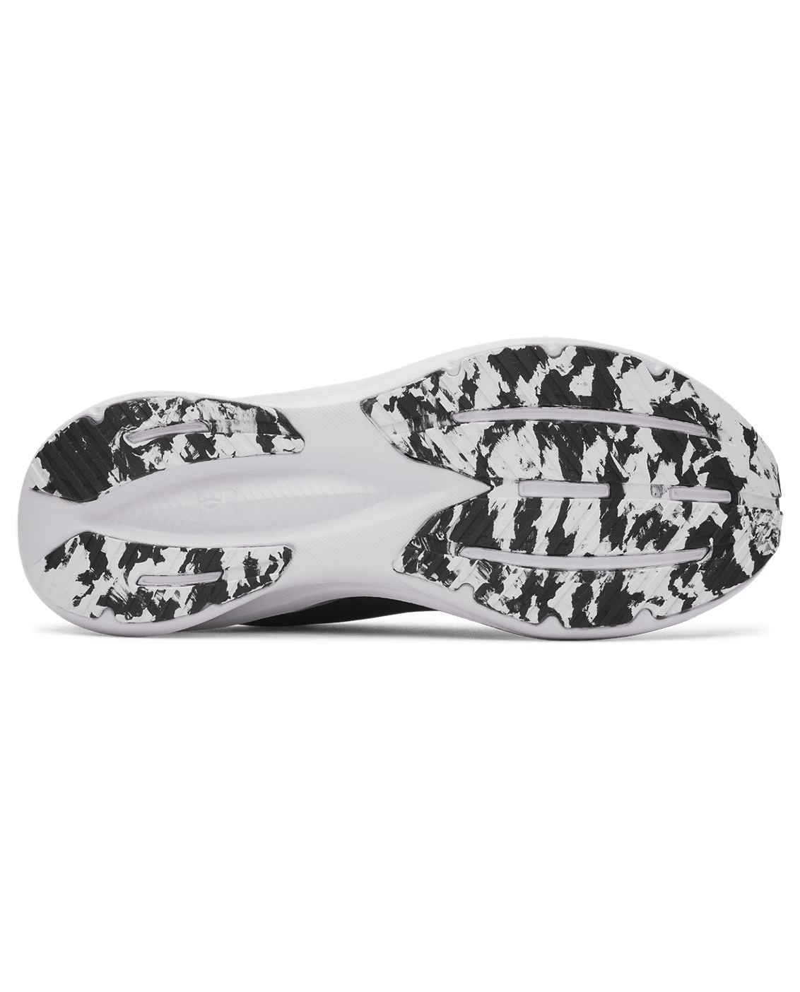 UA-X8 (Under armour mens charged + chase running shoes black/white) 72695652