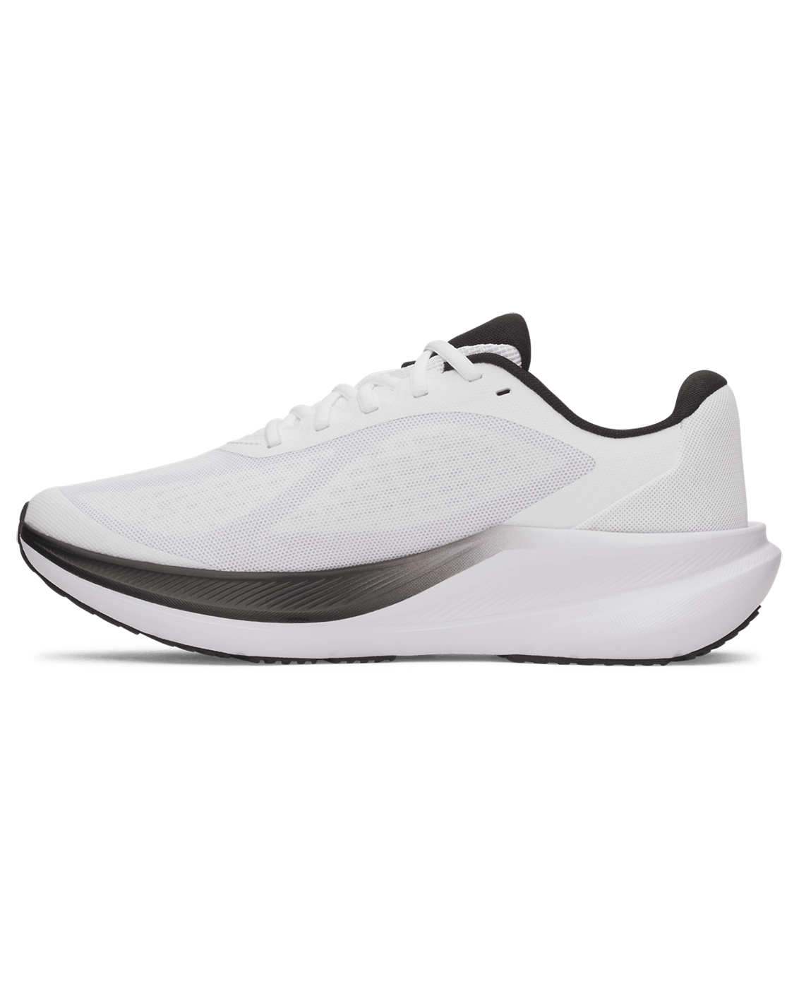 UA-Y8 (Under armour mens charged + chase running shoes white/black) 72695652