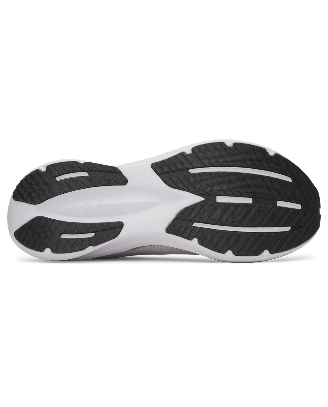 UA-Y8 (Under armour mens charged + chase running shoes white/black) 72695652
