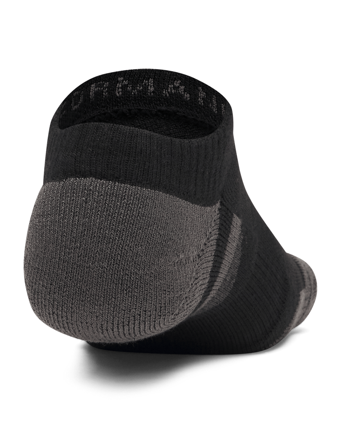 UAA-M16 (Under armour unisex new performance tech 3 pack no show socks ultimate black/jet gray) 72692173