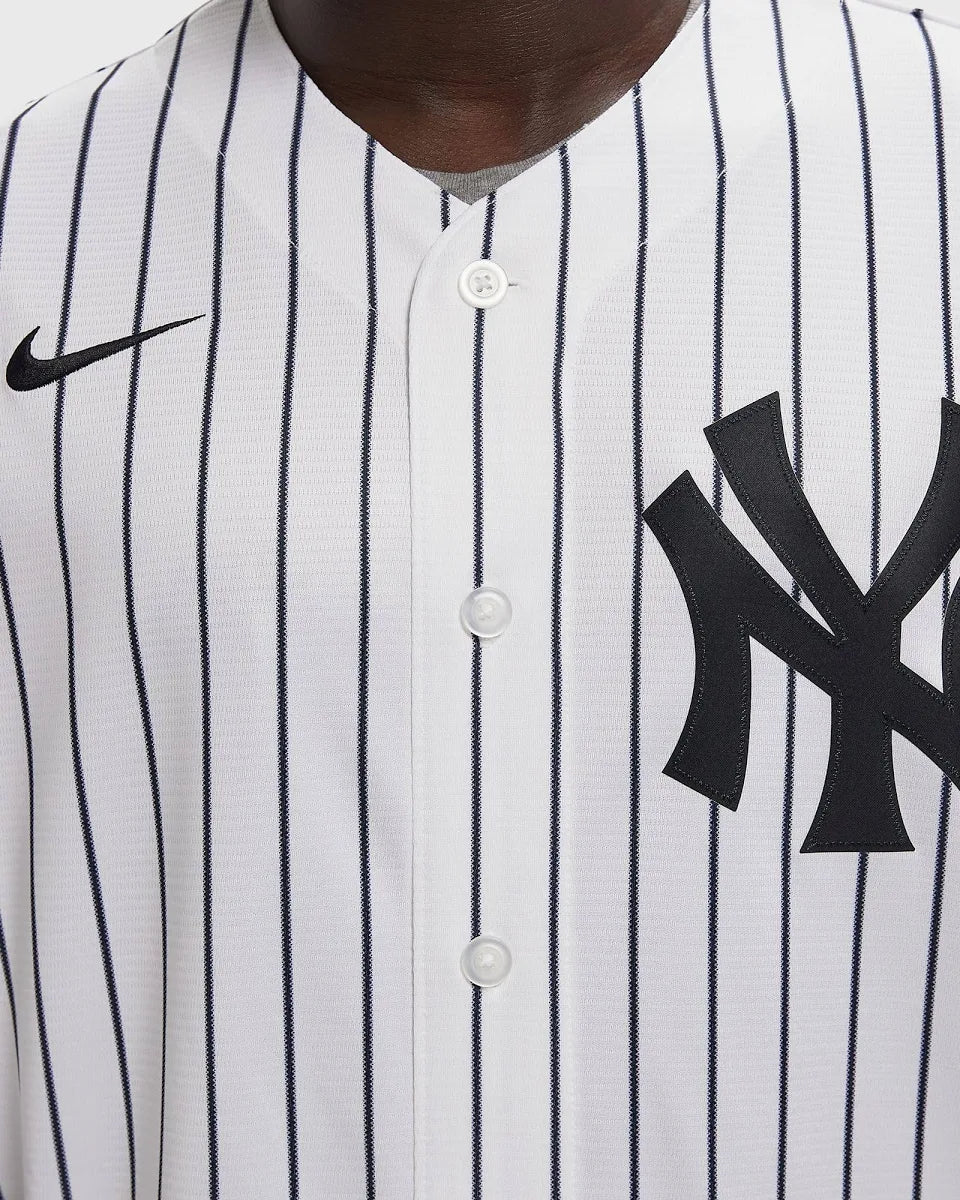 NA-D50 (Nike replica home button up jersey new york yankees white) 82698130