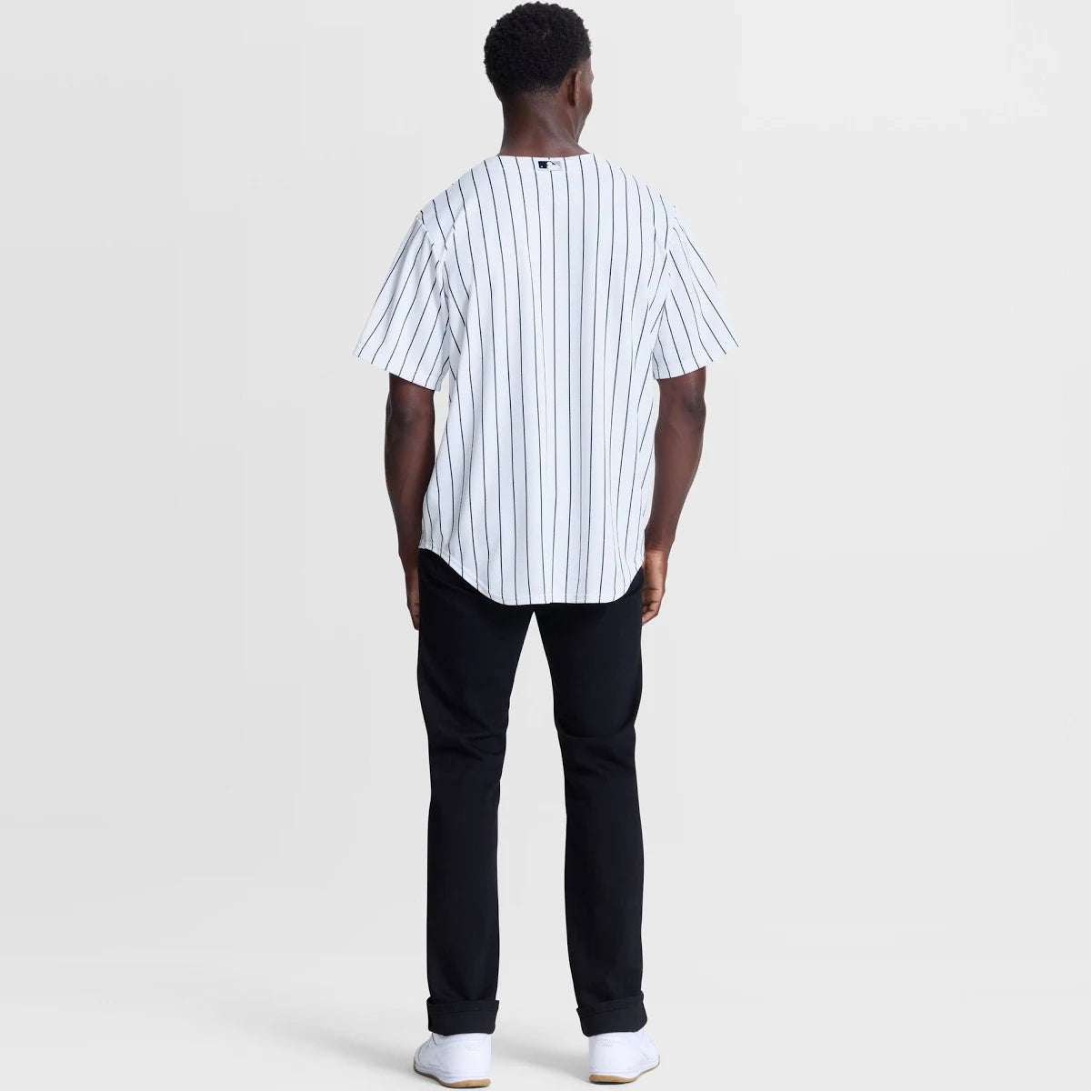 NA-D50 (Nike replica home button up jersey new york yankees white) 82698130