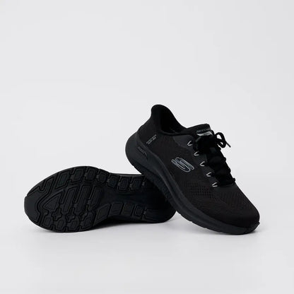 S-W12 (Skechers arch fit 2.0 lester wide fit slip in shoes black) 52698043