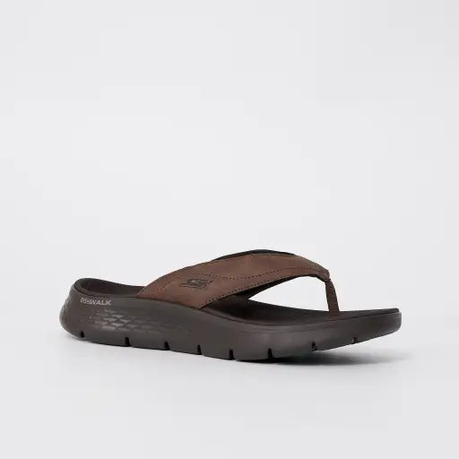 S-O12 (Skechers go walk flex sandal vallejo brown/black) 122594200