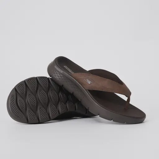 S-O12 (Skechers go walk flex sandal vallejo brown/black) 122594200