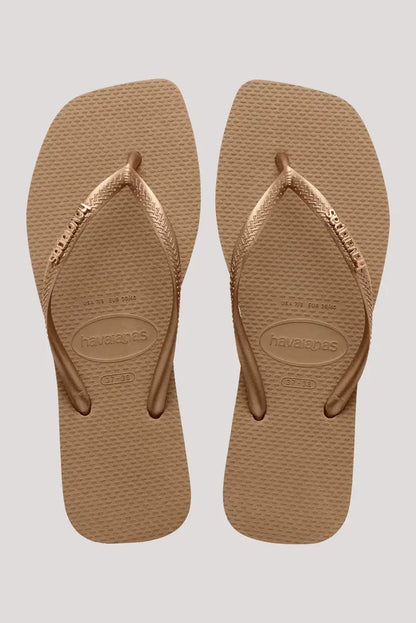 HA-WD8 (Havaianas slim square logo metallic 5282 rose gold) 122592608