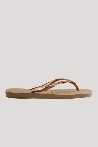 HA-WD8 (Havaianas slim square logo metallic 5282 rose gold) 122592608