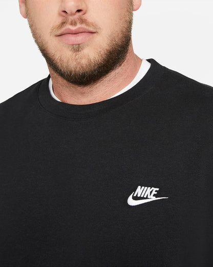 NA-A30 (M nike sportwear club fleece crew black/white) 32193325 NIKE