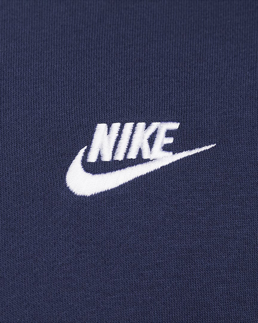 NA-Q42 (Nike sportswear club fleece crew midnight navy/white) 52394092 NIKE