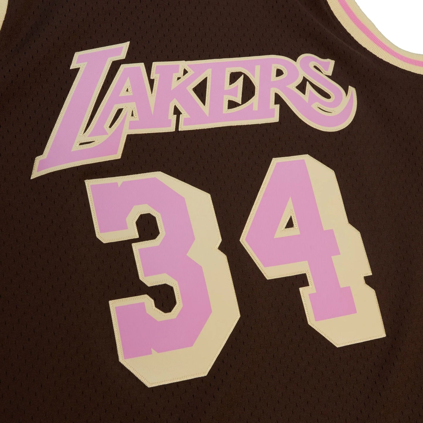 MNA-W35 (Mitchell and ness brown sugar bacon swingman jersey lakers shaq brown) 32498695