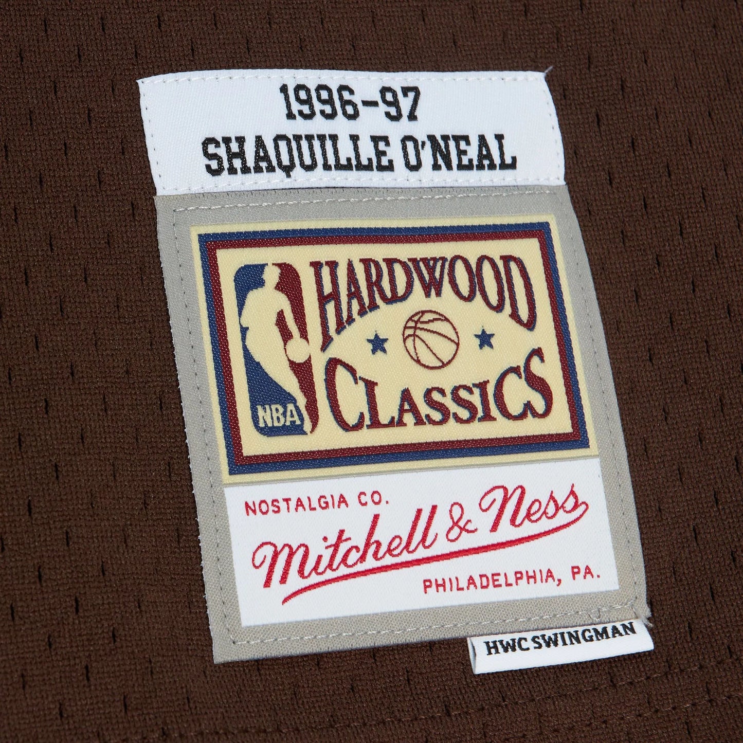 MNA-W35 (Mitchell and ness brown sugar bacon swingman jersey lakers shaq brown) 32498695