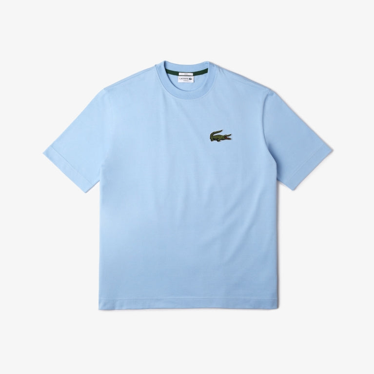 LCA-E17 (Lacoste originals loose fit crocodile oragnic cotton t-shirt sky blue) 72396522 LACOSTE