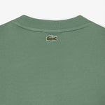 LCA-F17 (Lacoste originals loose fit large crocodile organic t-shirt ash green) 72396522 LACOSTE