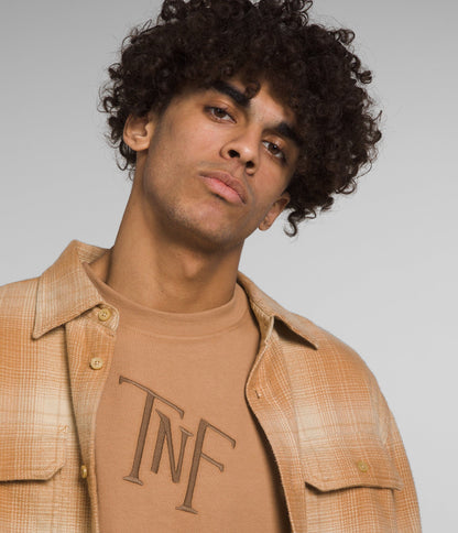 NFA-F4 (The north face men’s long-sleeve heavyweight relaxed fit tee almond butter monogram) 42495000