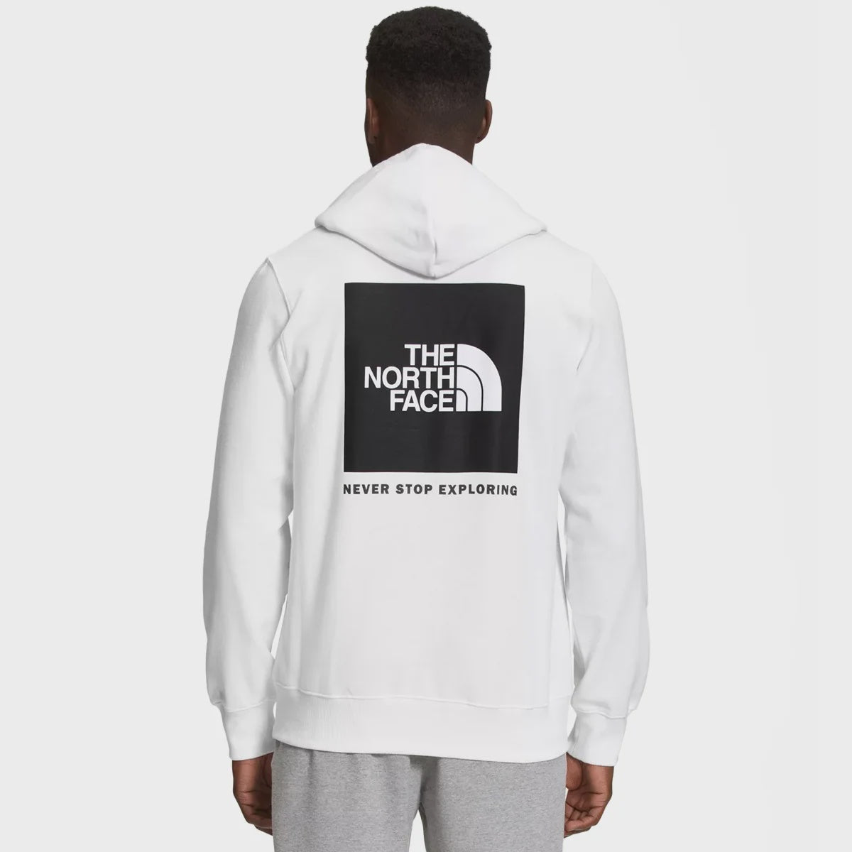 NFA-G8 (The north face men's box pullover hoodie white/black) 92596087