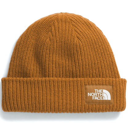 NFA-Z7 (The north face salty lined logo box cuffed beanie timber tan) 72592391