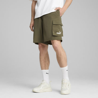 PA-J12 (Puma essentials no. 1 logo woven cargo shorts 9" lod) 122593500