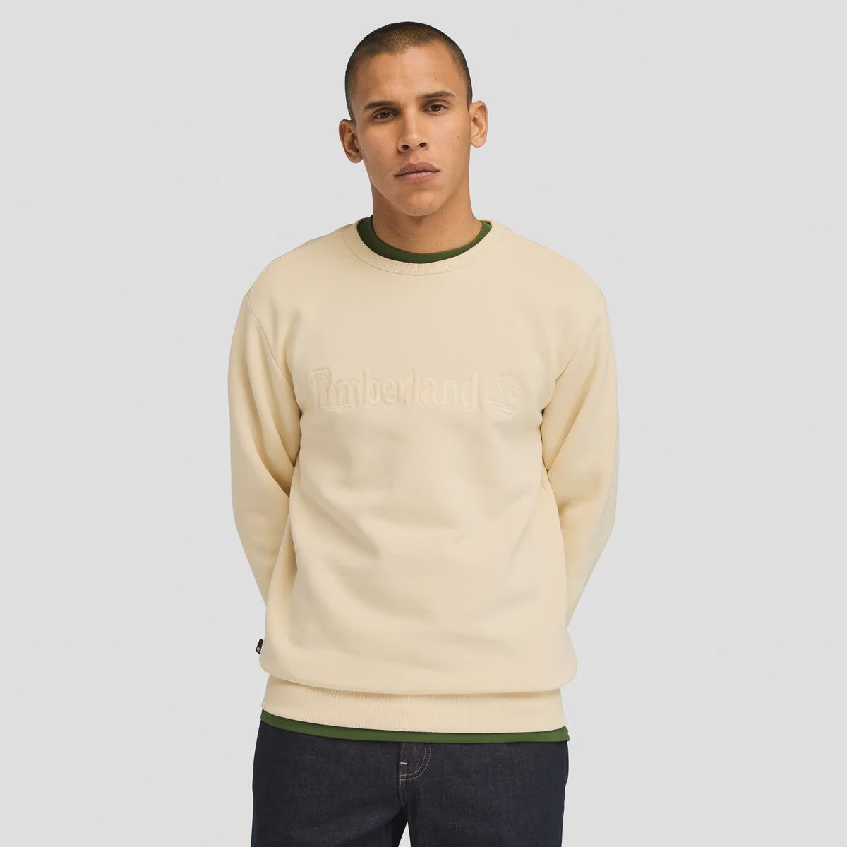 TBA-I3 (Timberland mens hampton front logo crewneck angora) 12598609