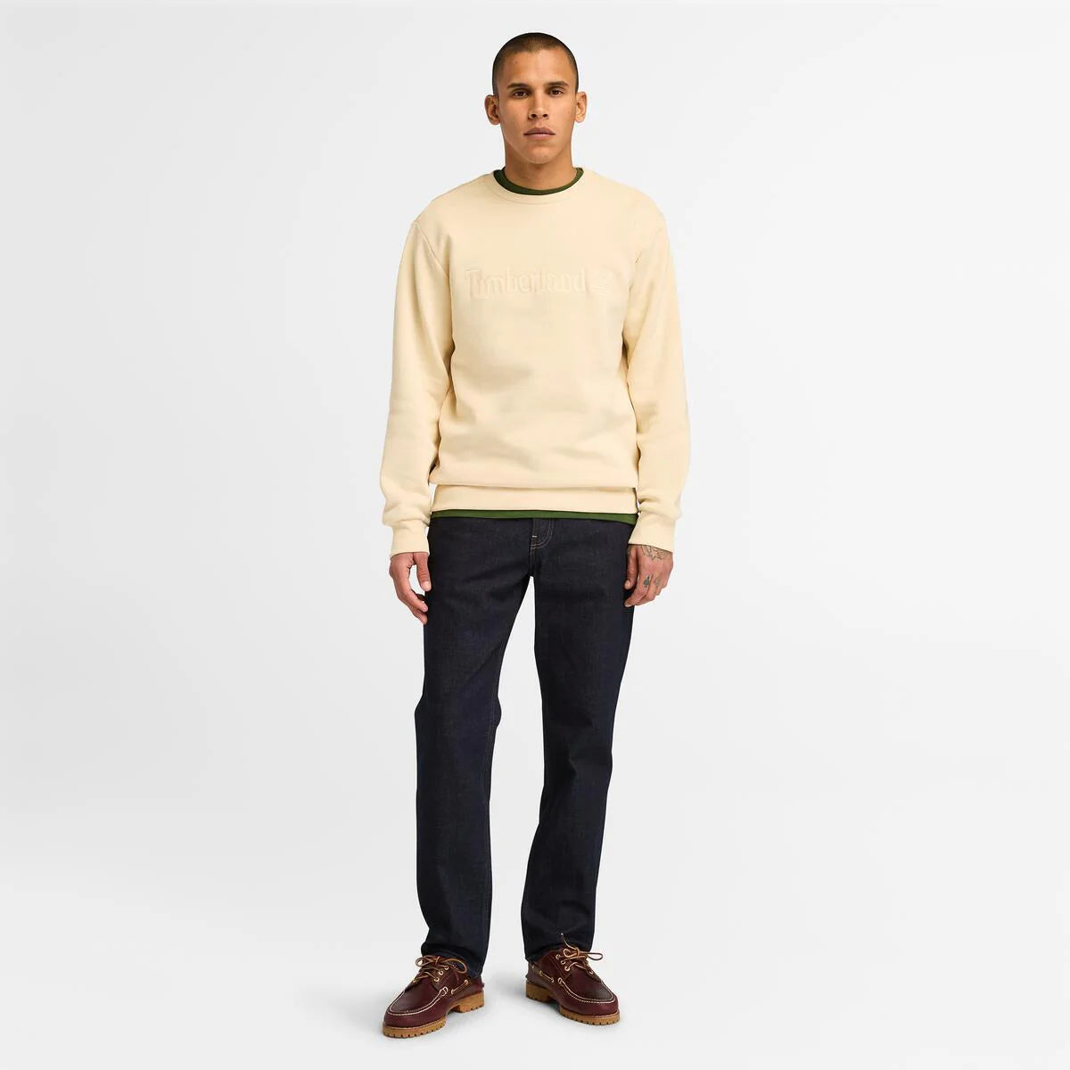 TBA-I3 (Timberland mens hampton front logo crewneck angora) 12598609