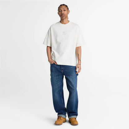 TBA-C4 (Timberland mens shorewood river relaxed fit tee vintage white) 102694304