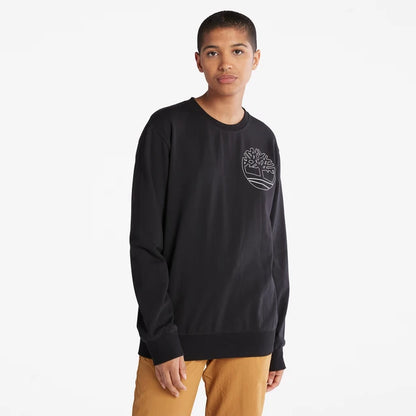 TBA-H2 (Timberland unisex back logo sweatshirt black) 122294783 TIMBERLAND