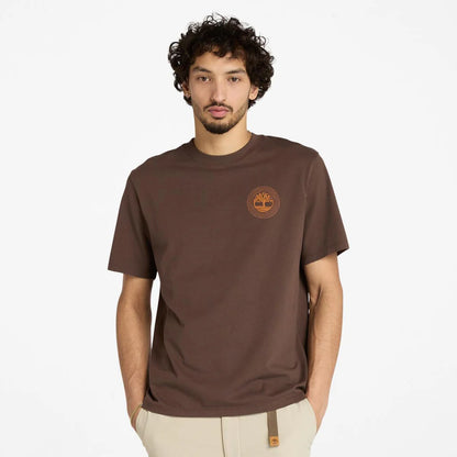 TBA-T3 (Timberland unisex back tree logo tee chocolate brown) 122593826