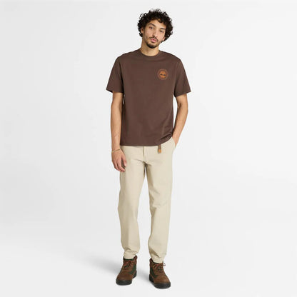 TBA-T3 (Timberland unisex back tree logo tee chocolate brown) 122593826