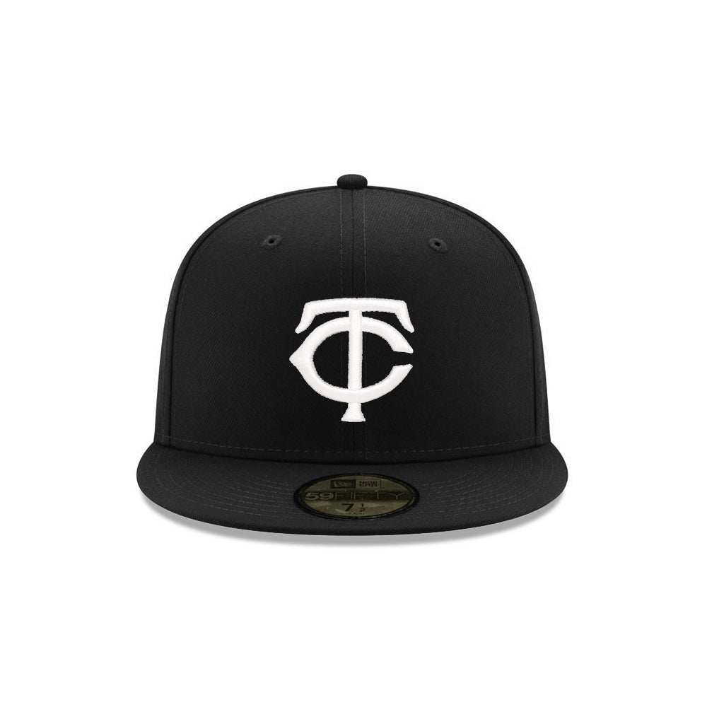 NEC-M74 (New era 5950 minnesota twins fitted hat black/white) 82693750