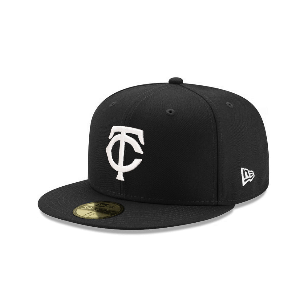 NEC-M74 (New era 5950 minnesota twins fitted hat black/white) 82693750