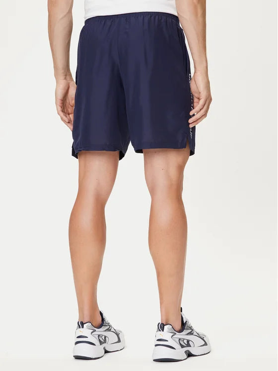 UAA-S16 (Under armour mens tech woven wordmark shorts midnight navy/white) 72692608